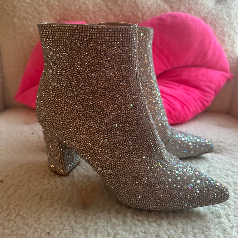 Rhinestone booties